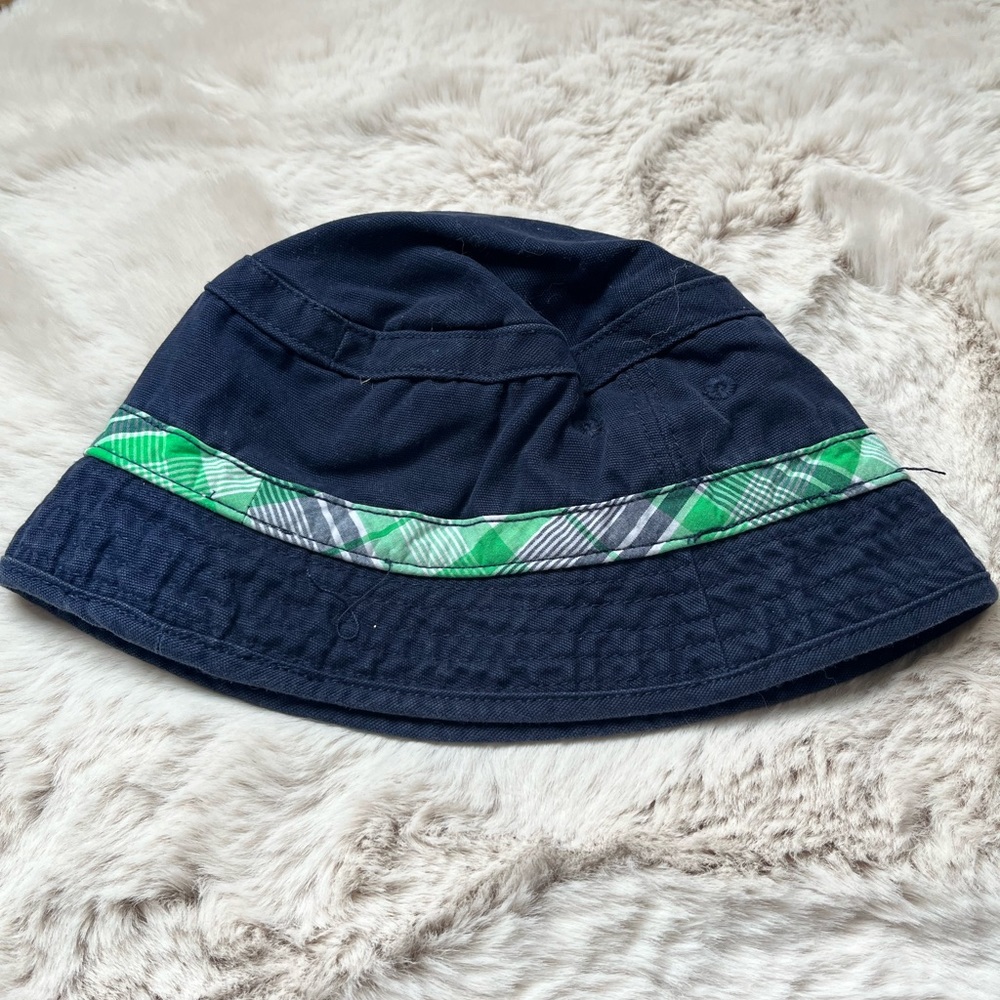 Gymboree navy and green sun hat   2T-3T